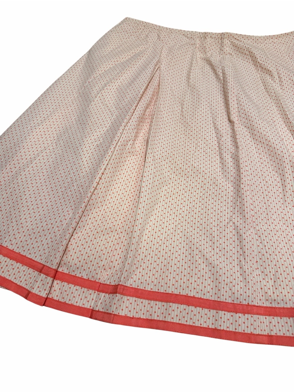 Pendleton Light Pink Textured Midi Skirt with Coral Trim - Picture 5 of 7